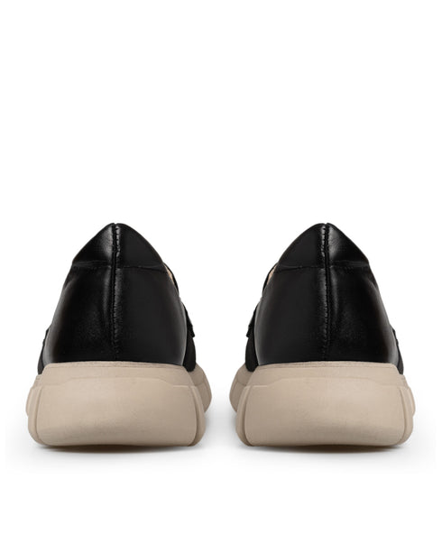 Mocasín Negro Confort Suela Chunky 4220